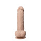 Фалоімітатор SilexD Johnny Real Skin Flesh (7in MODEL 1), суперсофт-силікон+Silexpan, діаметр 3,8см