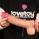 Фалоімітатор LoveToy DualLoveToyLayered Silicone Cock 10 Flesh #1