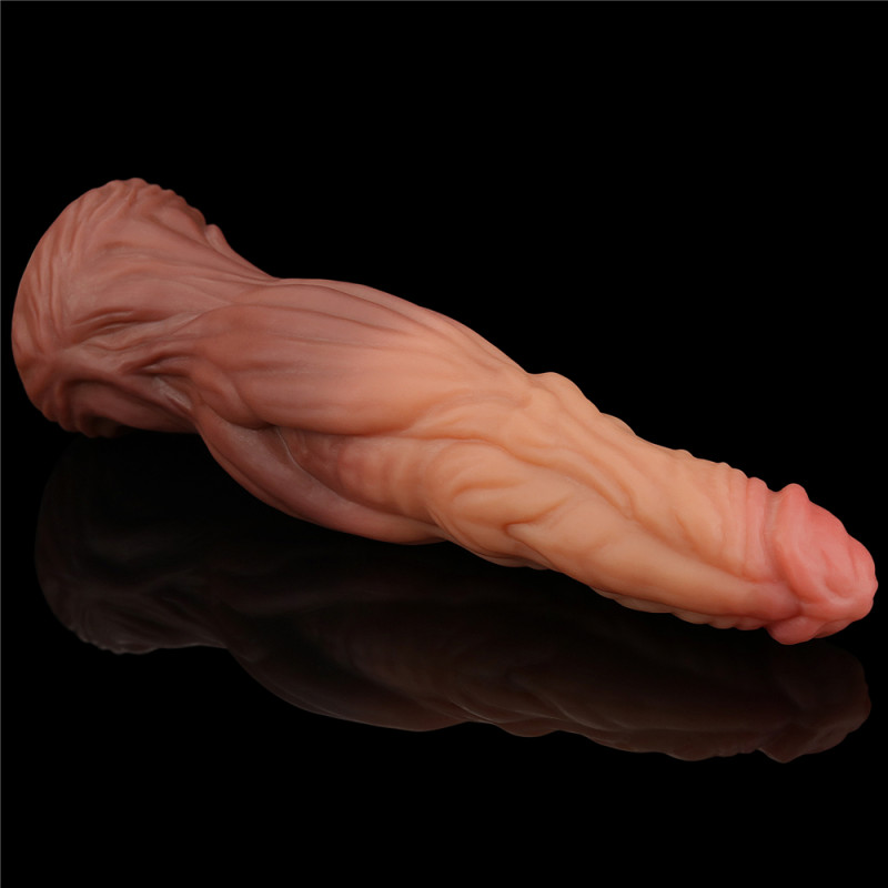 Фаллоимитатор LoveToy DualLoveToyLayered Silicone Cock 9.5 Brown