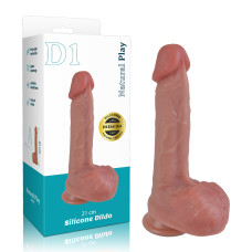 Фалоімітатор Erospace Natural Play Silicone Dildo D1, 21 см