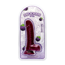 Фалоімітатор з ароматом ожини Toyz4lovers Delicious Dildo Berries, 18 см