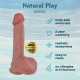 Фалоімітатор Erospace Natural Play Silicone Dildo D1, 21 см