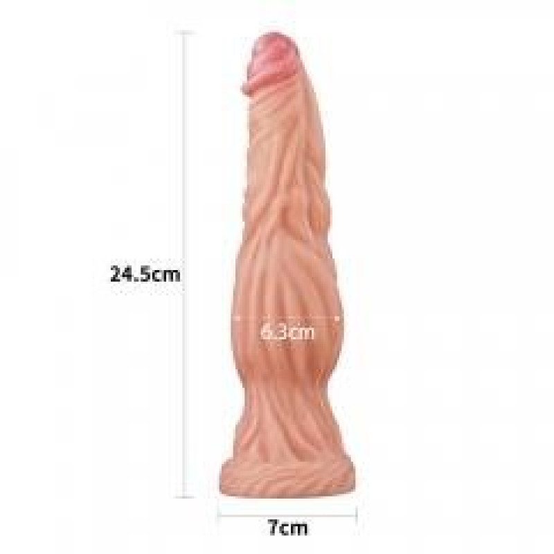 Фалоімітатор LoveToy DualLoveToyLayered Silicone Cock 9.5 Flesh