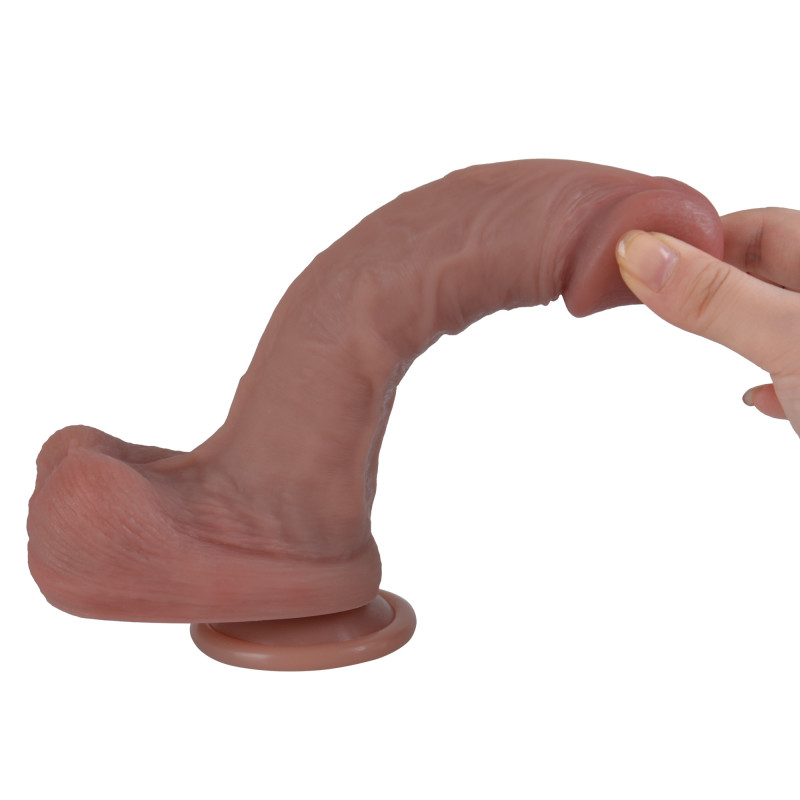Фалоімітатор Erospace Natural Play Silicone Dildo D2, 20.6 см