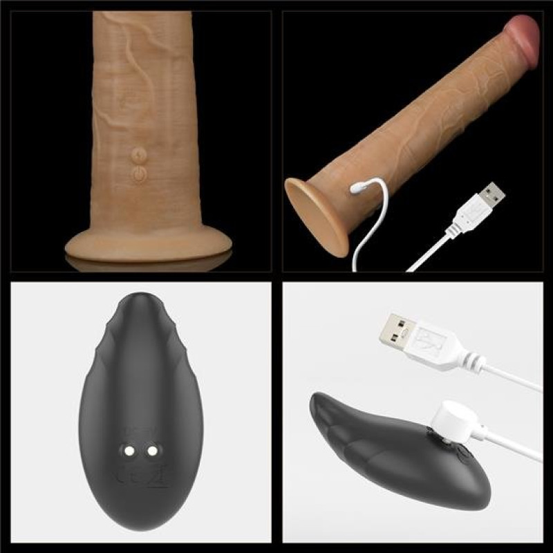 Вібратор LoveToy DualLoveToyLayered Silicone Rotator 10 Flesh