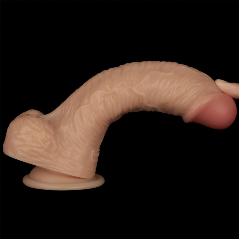 Реалістичний вібратор LoveToy Vibrating Power Basics Cock 8.5