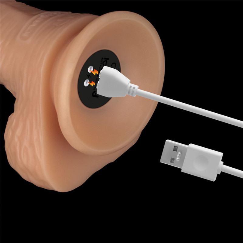 Реалістичний вібратор LoveToy Vibrating Power Basics Cock 8.5