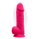 Фалоімітатор з вібрацією SilexD Norman Vibro Pink (MODEL 1 size 8,5), двошаровий, діаметр 5 см