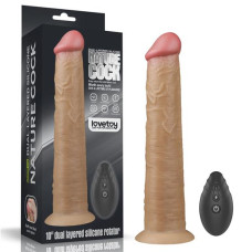 Вібратор LoveToy DualLoveToyLayered Silicone Rotator 10 Flesh