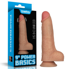 Реалистичный вибратор LoveToy Vibrating Power Basics Cock 9