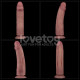 Реалістичний вібратор LoveToy Vibrating Dual Density Power Cock 10.5
