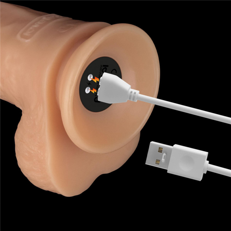 Реалистичный вибратор LoveToy Vibrating Power Basics Cock 9