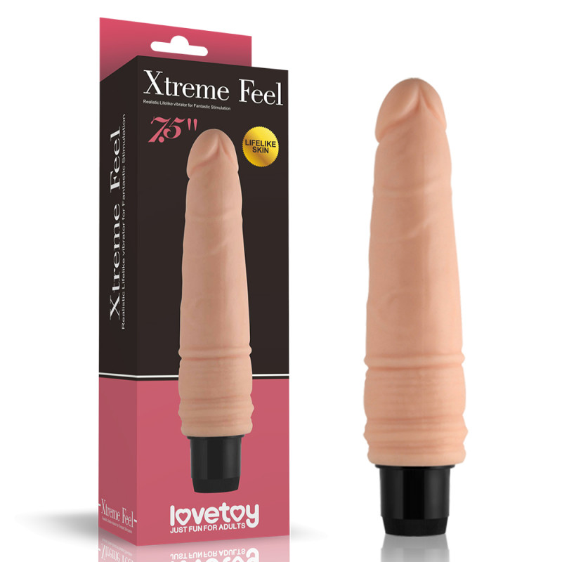 Реалістичний вібратор LoveToy Reel Feel Vibrator Flesh 7,5