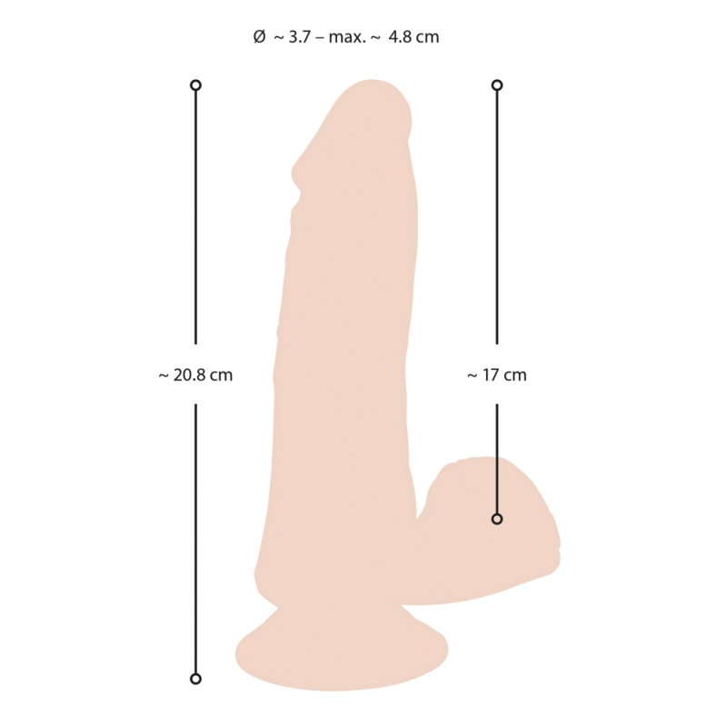 Вібратор Nature Skin Bendable RC Vibrator with Balls