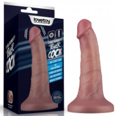 Реалістичний вібратор LoveToy Vibrating Dual Density Power Cock 6