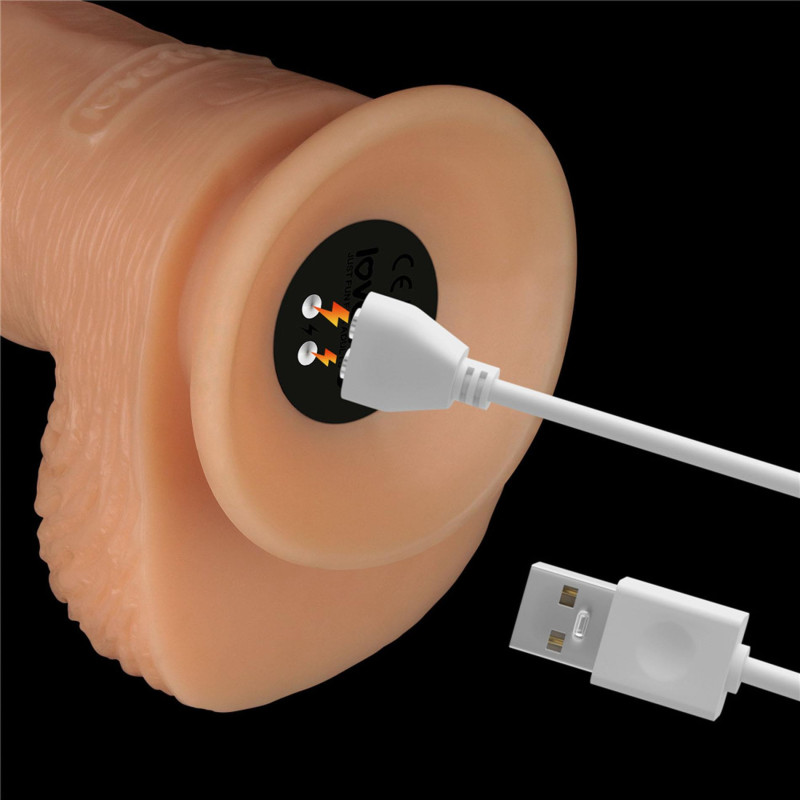 Реалістичний вібратор LoveToy Vibrating Power Basics Cock 9.5