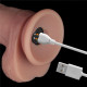 Реалистичный вибратор LoveToy Vibrating Sliding Skin Pro II Dual Layer Silicone Dong 10 Flesh