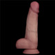 Реалістичний вібратор LoveToy Vibrating Sliding Skin Pro II Dual Layer Silicone Dong 8 Flesh
