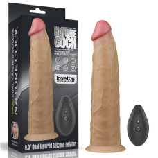 Вібратор LoveToy DualLoveToyLayered Silicone Rotator 9 Flesh