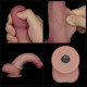 Реалістичний вібратор LoveToy Vibrating Sliding Skin Pro II Dual Layer Silicone Dong 8 Flesh