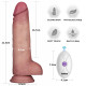 Реалистичный вибратор LoveToy Vibrating Sliding Skin Pro II Dual Layer Silicone Dong 8.5 Flesh