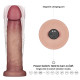 Реалістичний вібратор LoveToy Vibrating Sliding Skin Pro II Dual Layer Silicone Dong 9 Flesh