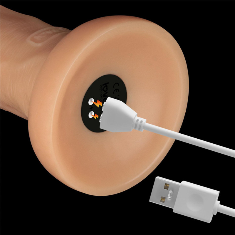 Реалістичний вібратор LoveToy Vibrating Power Basics Cock 10
