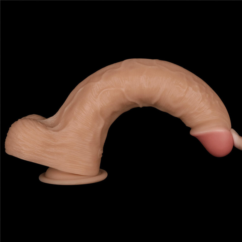 Реалістичний вібратор LoveToy Vibrating Power Basics Cock 11