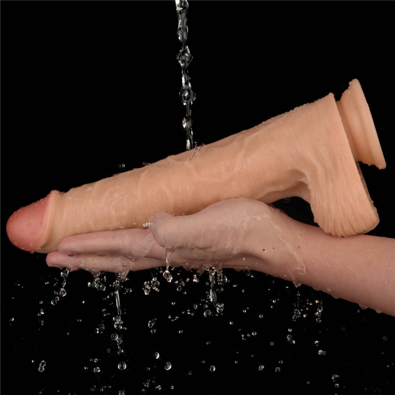 Реалістичний вібратор LoveToy Vibrating Power Basics Cock 11