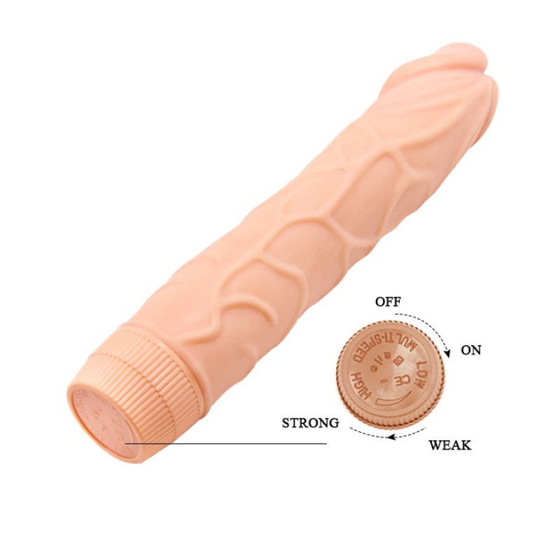 Реалистичный вибратор LyBaile Barbara Bob Dildo Vibrator Телесный
