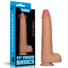 Реалистичный вибратор LoveToy Vibrating Power Basics Cock 11
