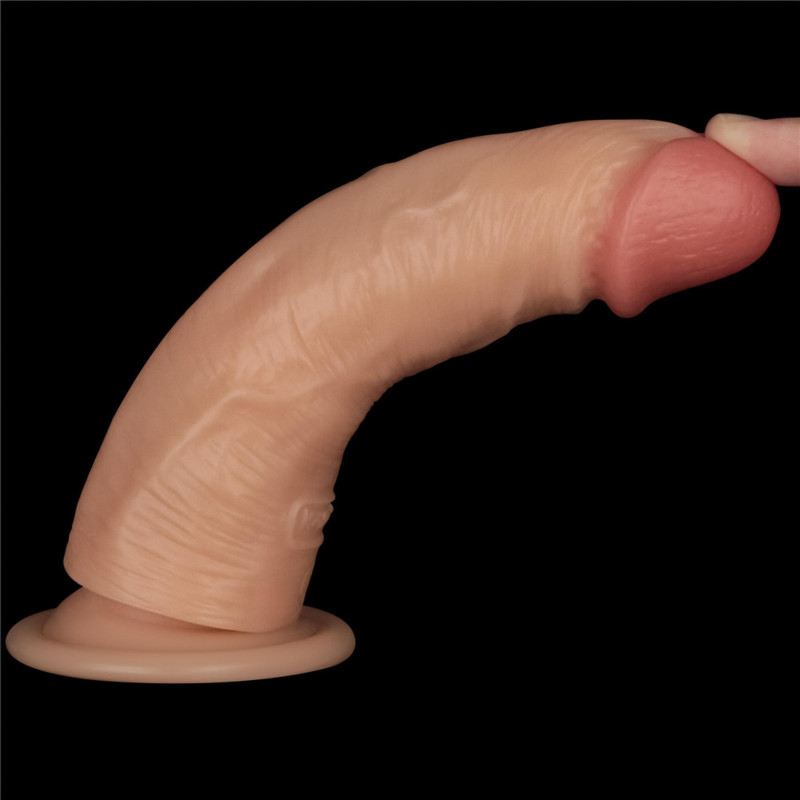 Реалістичний вібратор LoveToy Vibrating Power Basics Cock 7