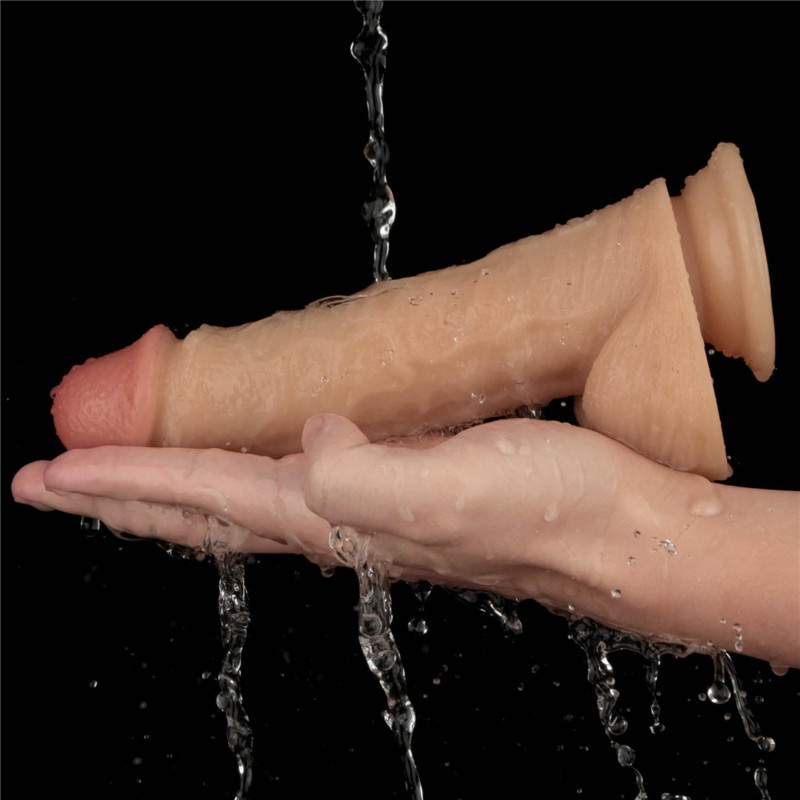 Реалістичний вібратор LoveToy Vibrating Power Basics Cock 8