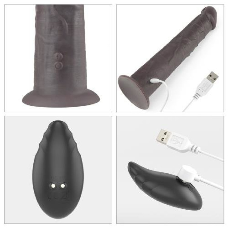 Вибратор LoveToy DualLoveToyLayered Silicone Rotator 10 Black