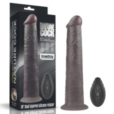 Вибратор LoveToy DualLoveToyLayered Silicone Rotator 10 Black