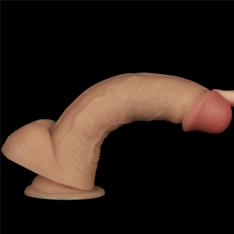 Реалістичний вібратор LoveToy Vibrating Power Basics Cock 8