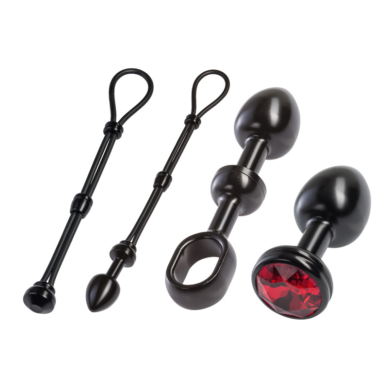 Секс-набір StRubber MALESATION Alu Cock-Grip Set klein