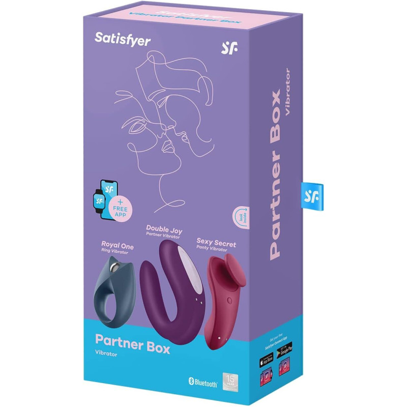 Набор Satisfyer Partner Box 3 (Double Joy, Sexy Secret + Royal One)