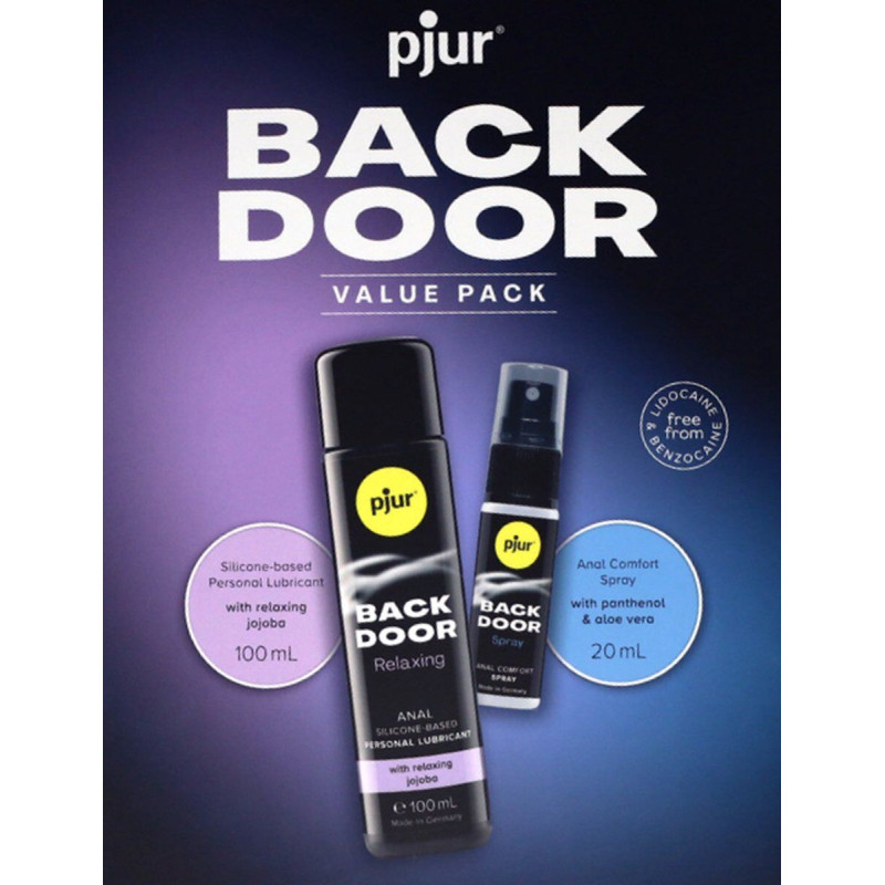 Подарочный набор pjur BACK DOOR Value Pack: силиконовая смазка 100 мл и расслабляющий спрей 20