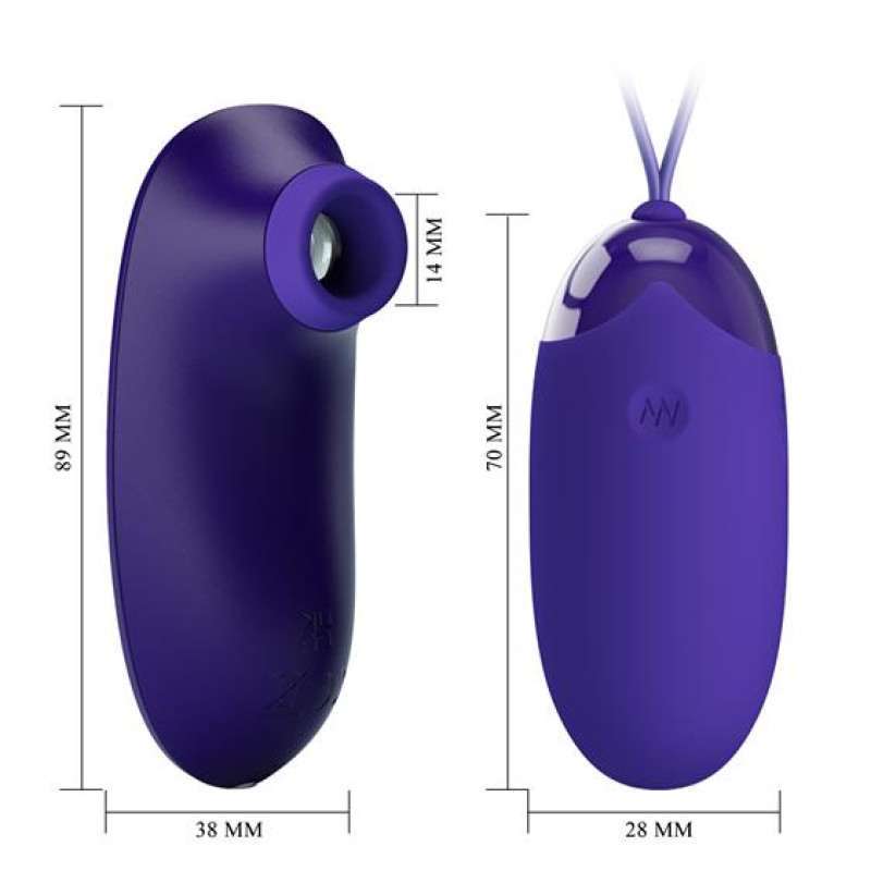 Віброяйце Pretty Love Orthus-Youth Stimulator Blue