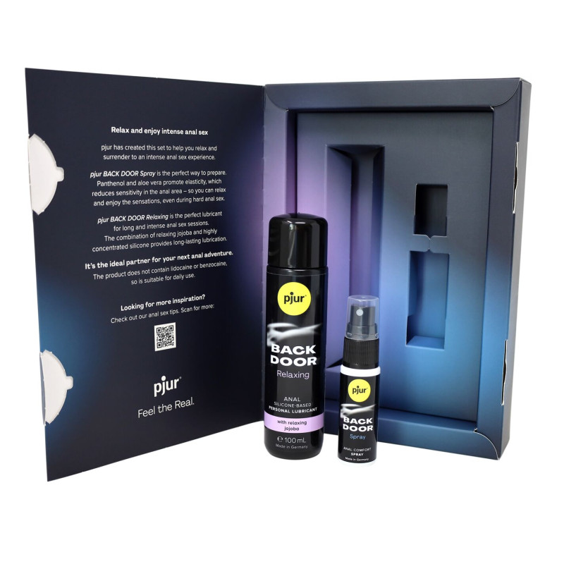 Подарочный набор pjur BACK DOOR Value Pack: силиконовая смазка 100 мл и расслабляющий спрей 20