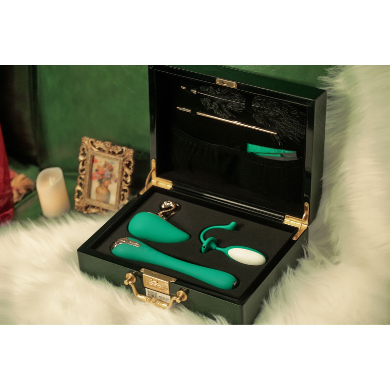 Набір Knight Jenay Pandora Box: вакуумний вібратор, вібратор з камерою, віброяйце, лоскітка, стрічка