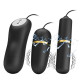 Віброяйце з вібропулею Pretty Love Electric Stimulation Double Vibro-Bullets Black