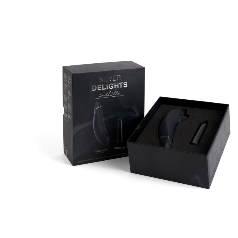 Преміальний подарунковий набір Silver Delights Collection: Womanizer Premium та We-Vibe Tango