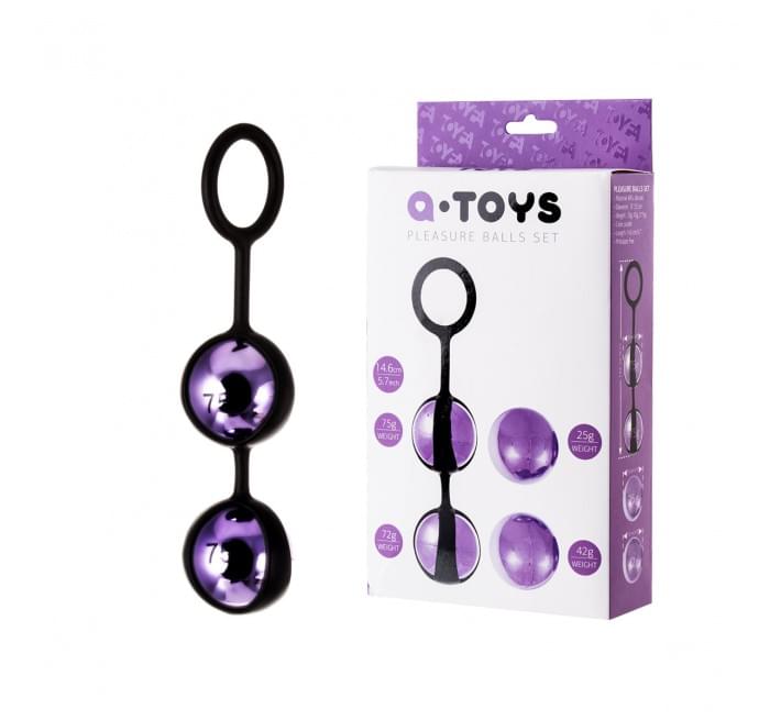 Вагінальні кульки Toyfa A-toys 3,5 см Фіолетові