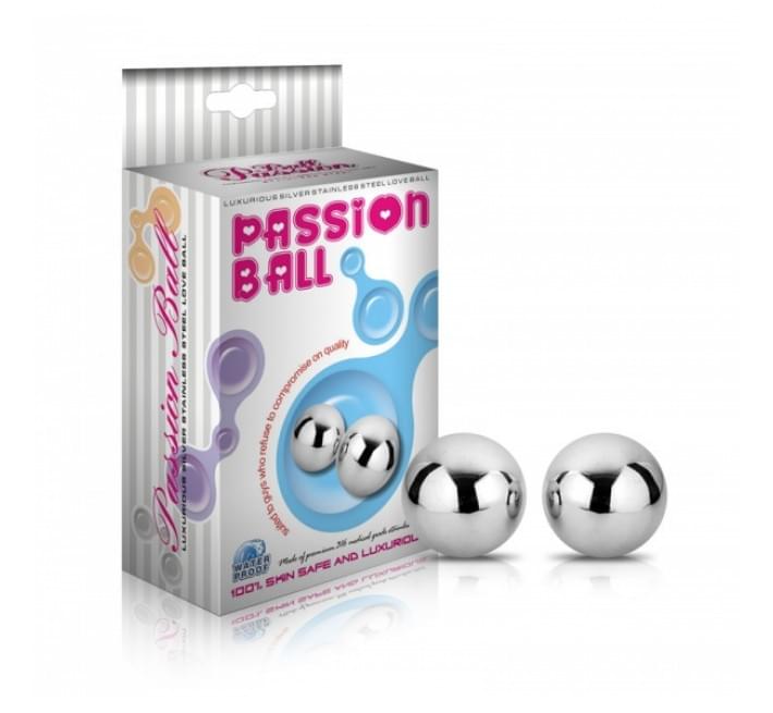 Вагинальные шарики LoveToy Passion Dual Balls Серебристые