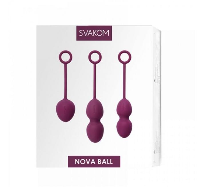Набор вагинальных шариков Svakom Nova Ball Фиолетовые