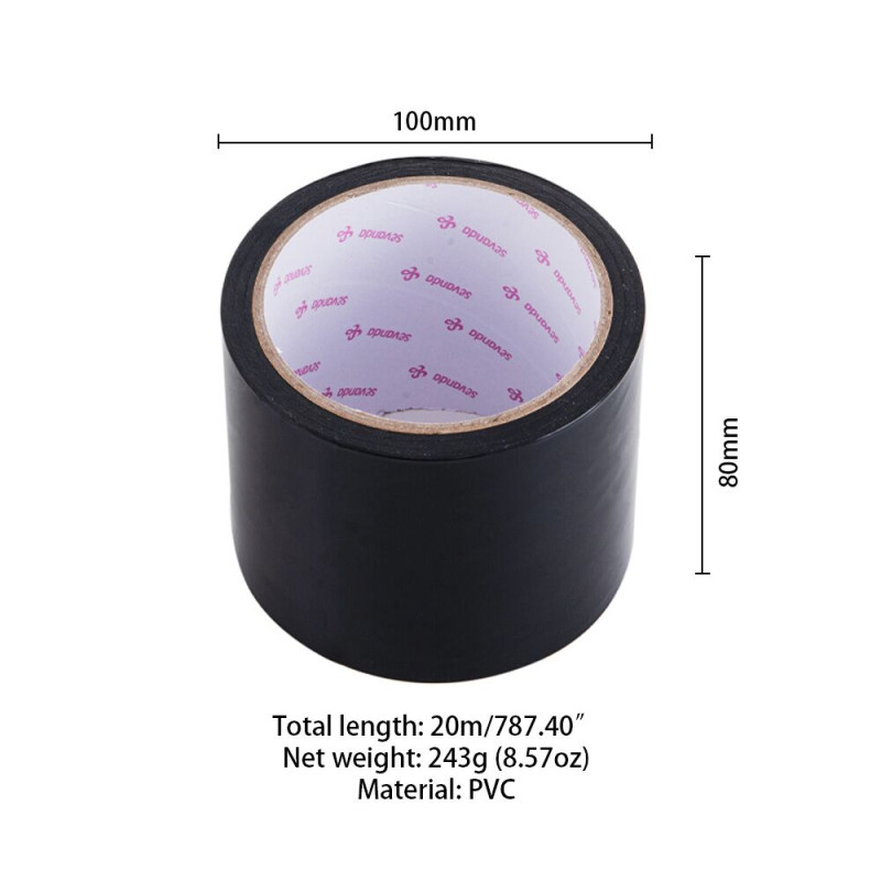 Скотч для бондажу LOCKINK SEVANDA Electrostatic Tape, чорна, 16 м