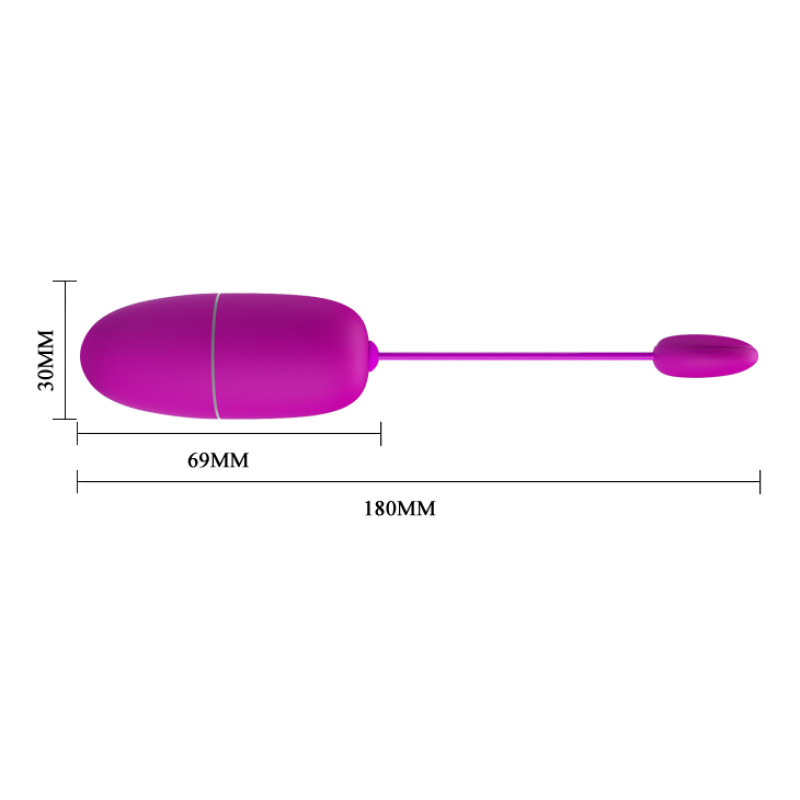 Віброяйце Pretty Love Nymph Vibrating Egg Purple (App)