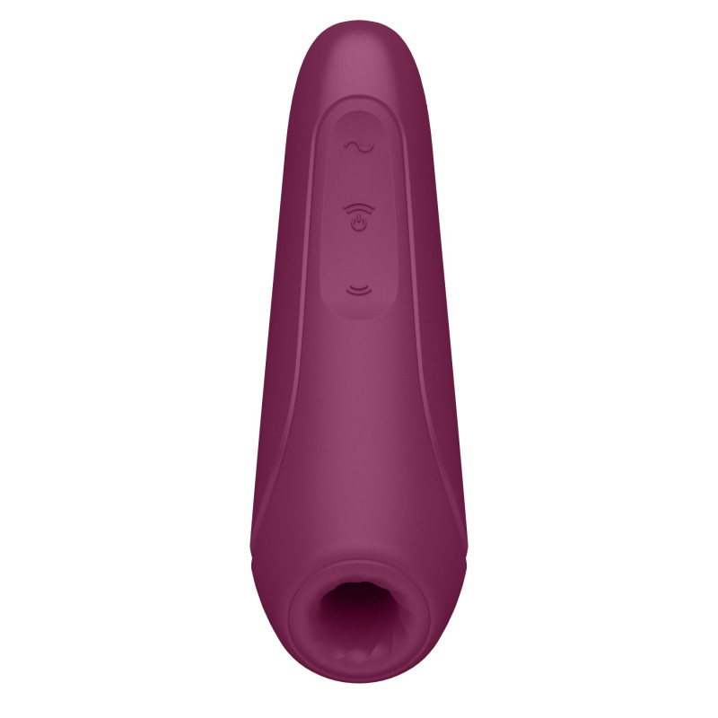 Вакуумный клиторальный стимулятор Satisfyer Curvy 1+ Красный